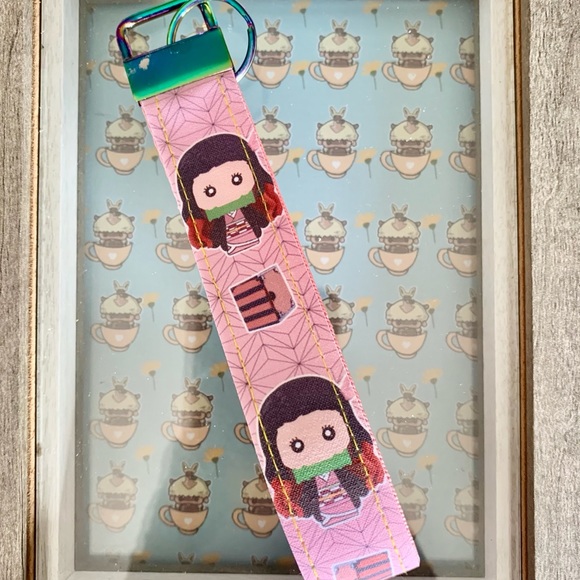 Nezuko wristlet, anime key fob - Picture 2 of 8